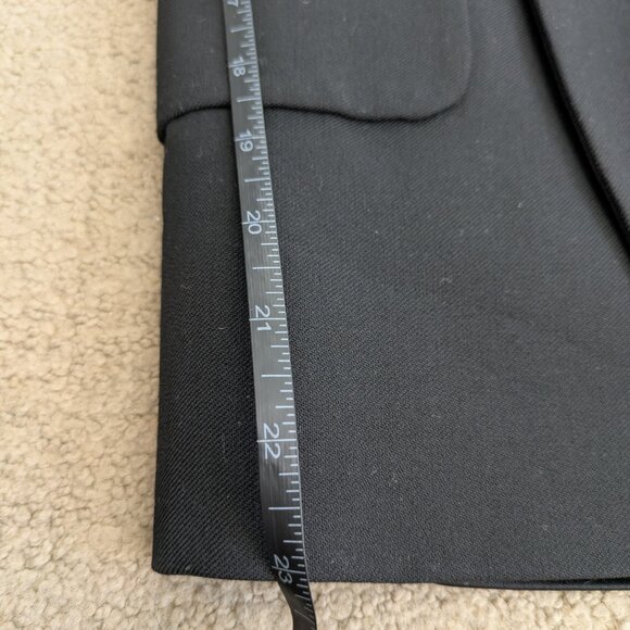 Zara Black Blazer Wrap Dress Lapel Collar Size Small - Picture 9 of 10